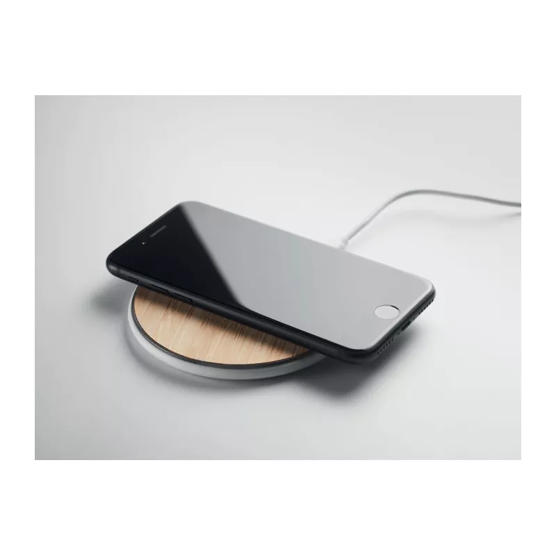 Ładowarka z bambusowym blatem 10W DESPAD + - Drewna (MO6563-40)