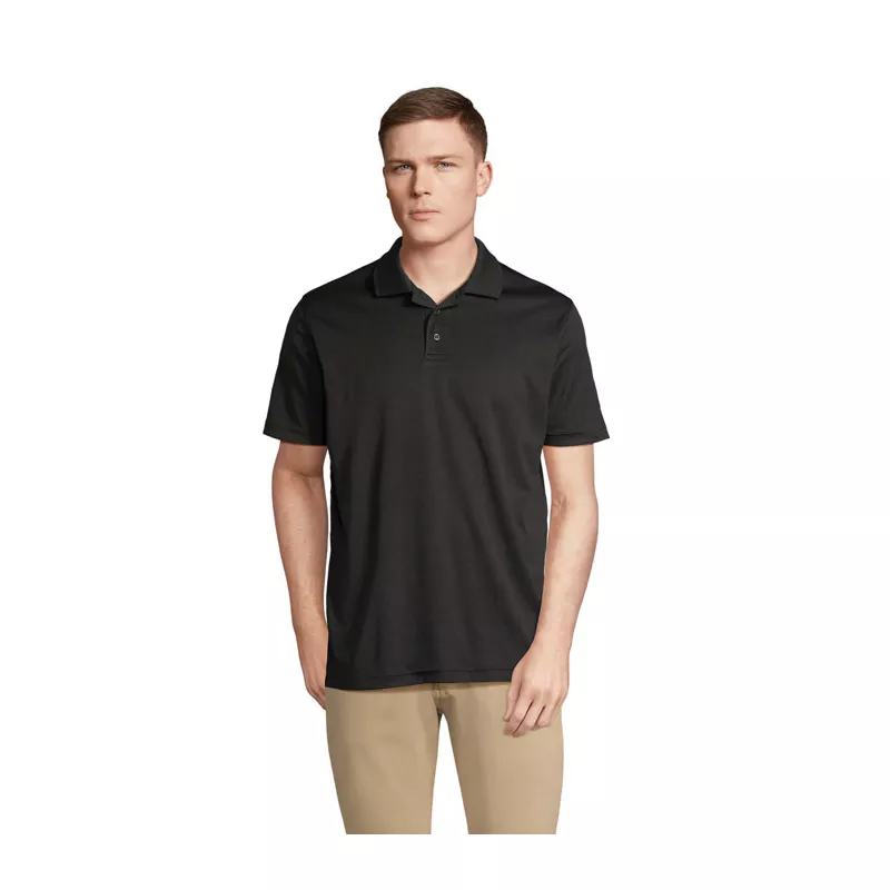 Polo sportowe unisex z recyklingu Sol's PITCHER - Czarny (S04442-BK)