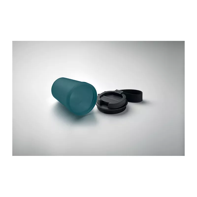 Kubek z PP z paskiem 300 ml ISFORDEN TUMBLER - Francuski Granat (MO2670-85)