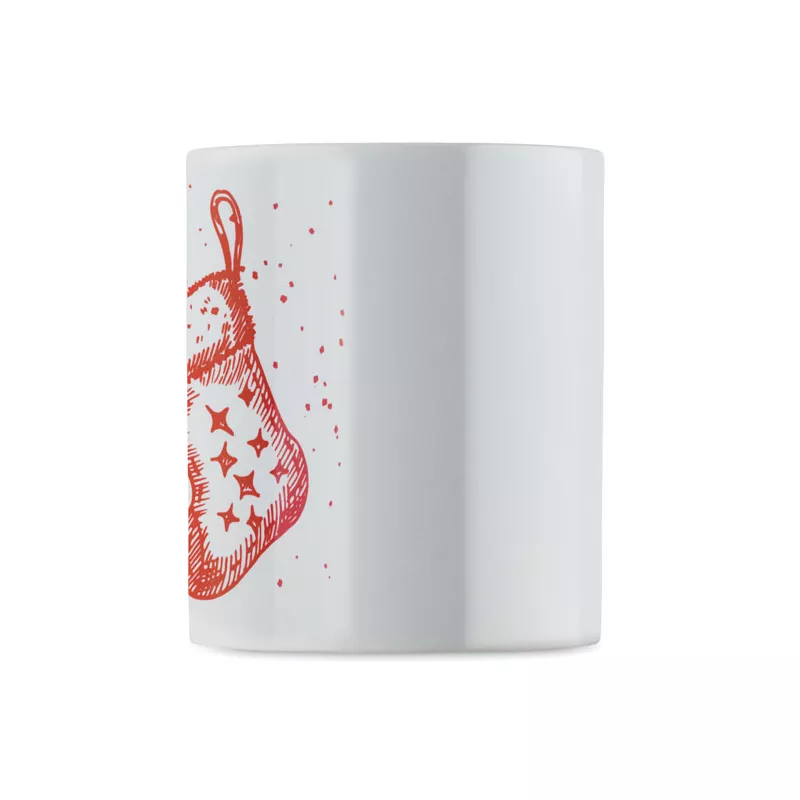 Kubek ceramiczny świąteczny 300 ml FESTIMUG - Czerwony (CX1571-05)