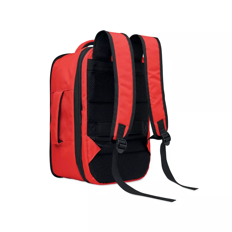 Plecak kabinowy z RPET na laptop 15" FLYSAFE - Czerwony (MO2840-05)
