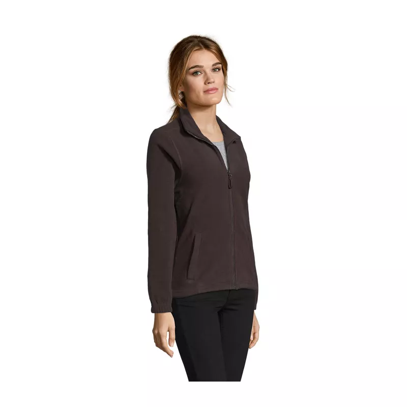 Polar damski rozpinany 300 g/m² Sol's NORTH WOMEN - Dark Chocolate (S54500-DC)