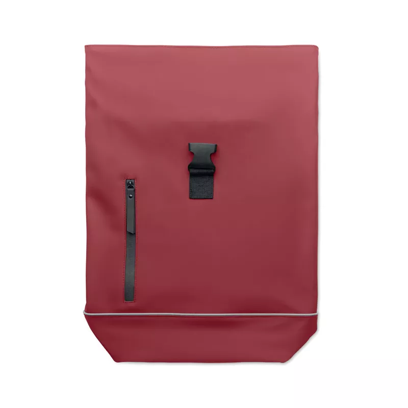 Plecak na laptop 15" z PU z odblaskiem LAPTOSA - Burgund (MO2581-02)