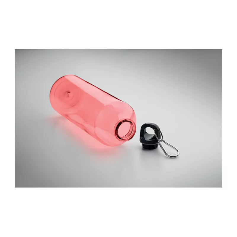 Butelka z RPET z karabińczykiem 750 ml MOSS RE750 - Przezroczysty Czerwony (MO2804-25)