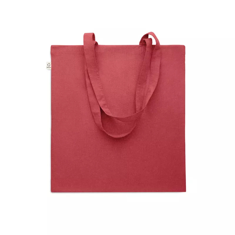 Torba z bawełny z recyklingu 140 g/m² VIVEKA COLOUR - Czerwony (MO2302-05)