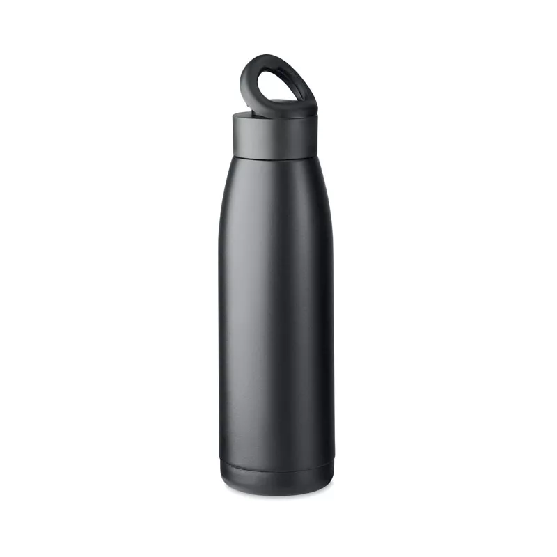 Butelka dwuścienna stalowa 400 ml CALEFRIO - Czarny (MO2331-03)