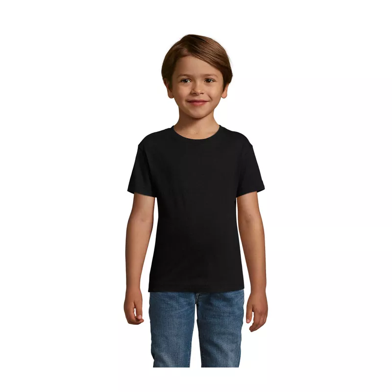 Koszulka dziecięca 150 g/m² Sol's REGENT FIT KIDS - Deep Black (S01183-DB)