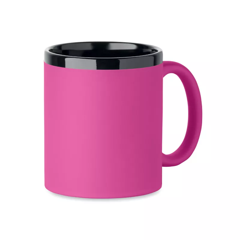 Kubek ceramiczny soft touch 300 ml RUBY - Fuksja (MO2719-38)