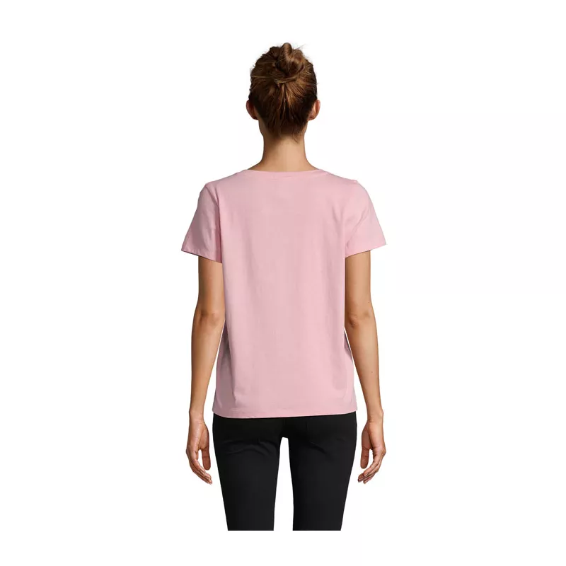 Koszulka damska V-neck Sol's REGENT V WOMEN - Cukierowy Róż (S04766-AX)