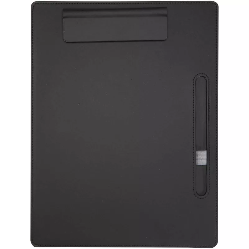 Clast podkładka A4 z zamknięciem magnetycznym i długopisem z certyfikatem RCS z recyklingu (czarny tusz) - Czarny (10705090)