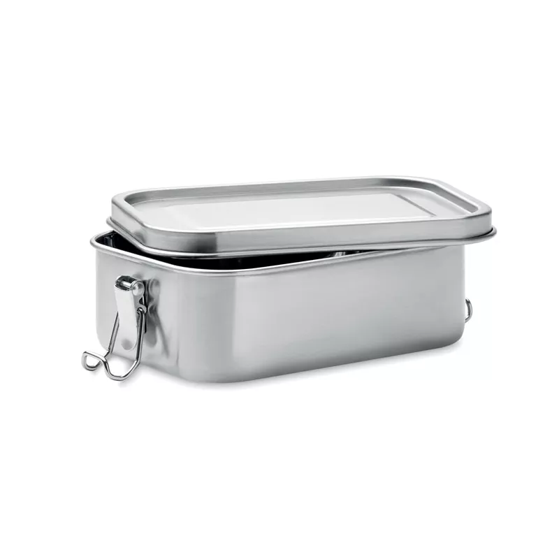 Lunchbox stalowy z klamrami 750 ml CHAN LUNCHBOX - Srebrny Mat (MO9938-16)
