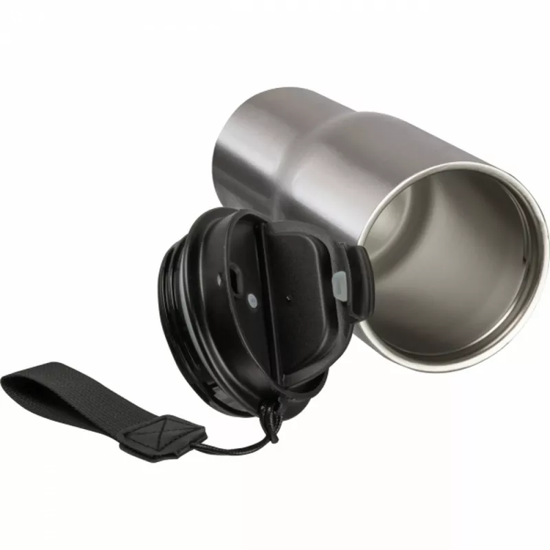 Kubek termiczny 550 ml ze stali z recyklingu DANA - szary (8523907)