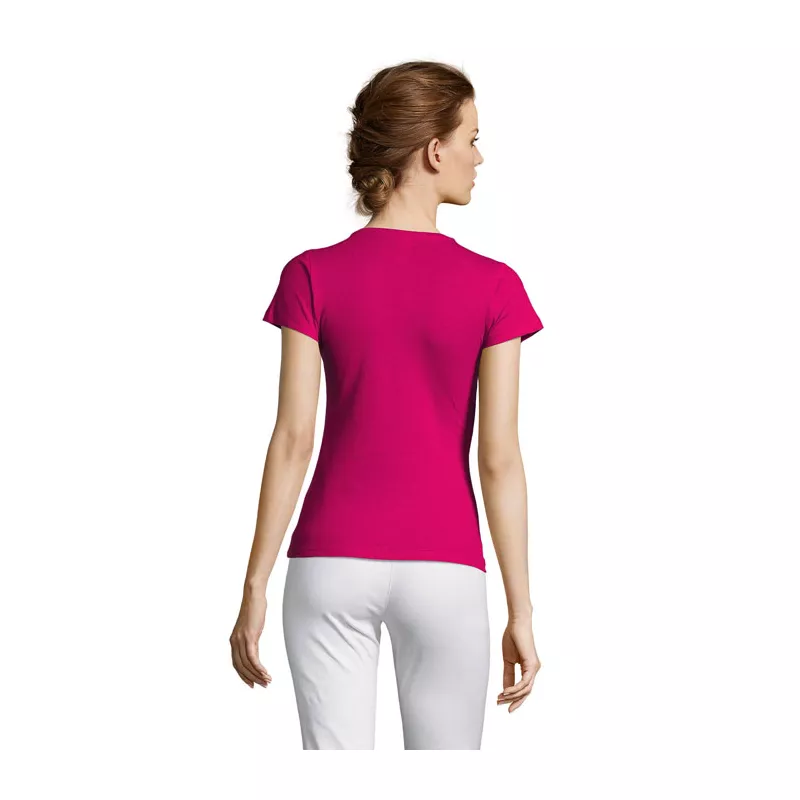 Koszulka damska dopasowana 150 g/m² Sol's MISS - Fuchsia (S11386-FU)