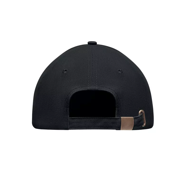 Czapka z daszkiem 6-panelowa 270 g/m² TEKAPO - Bialy/Czarny (MO9643-33)
