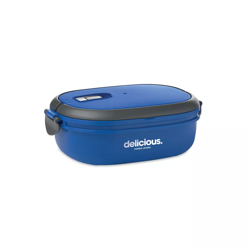 Lunchbox hermetyczny z PP 750 ml LUX LUNCH - Niebieski (MO9759-37)