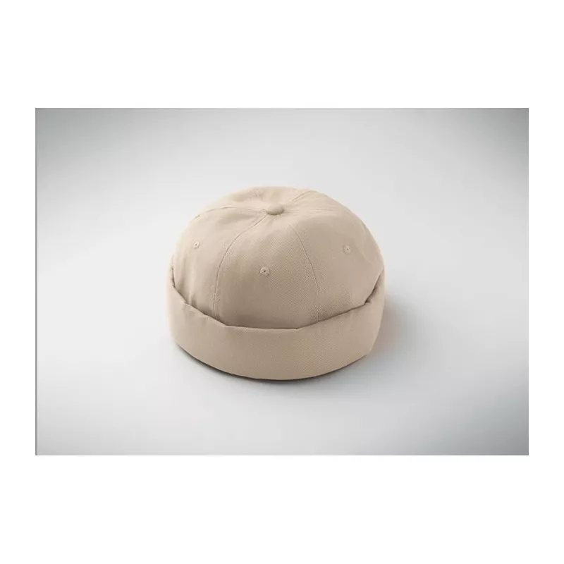 Czapka docker ze szczotkowanej bawełny 260 g/m² DOCK - Bezowy (MO2923-13)
