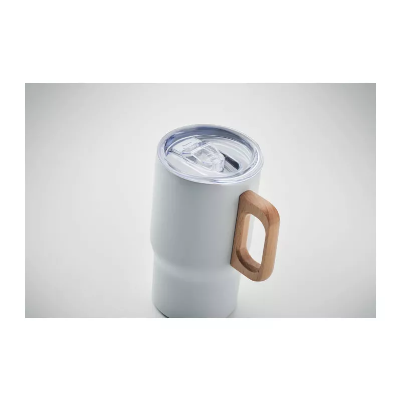 Kubek termiczny ze stali z recyklingu 350 ml TUMBOO - Bialy (MO2499-06)