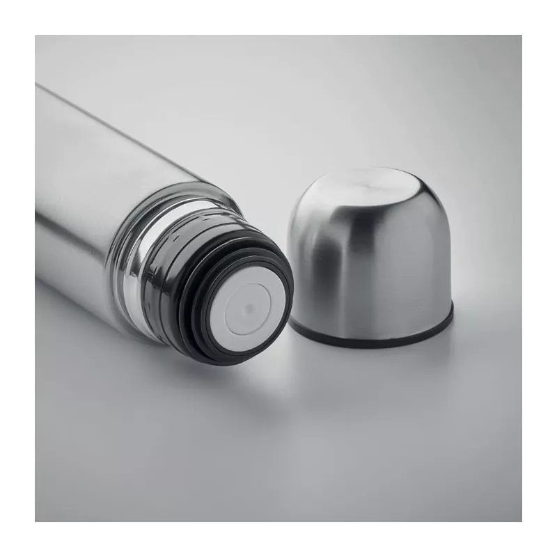 Termos ze stali z recyklingu 500 ml MAHUA - Srebrny Mat (MO2109-16)