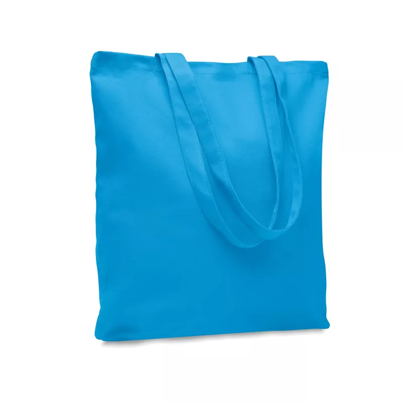 Torba bawełniana na zakupy 270 g/m² RASSA COLOURED - Turkusowy (MO6442-12)
