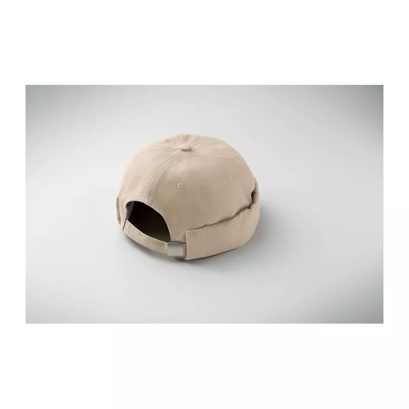 Czapka docker ze szczotkowanej bawełny 260 g/m² DOCK - Bezowy (MO2923-13)
