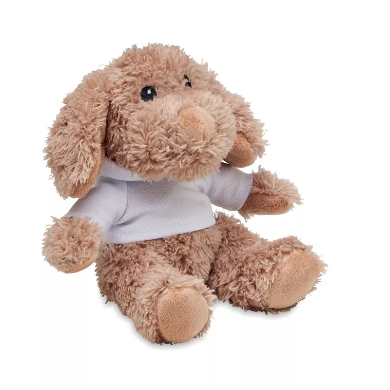 Maskotka piesek w bluzie z kapturem DOGGY - Bialy (MO6806-06)