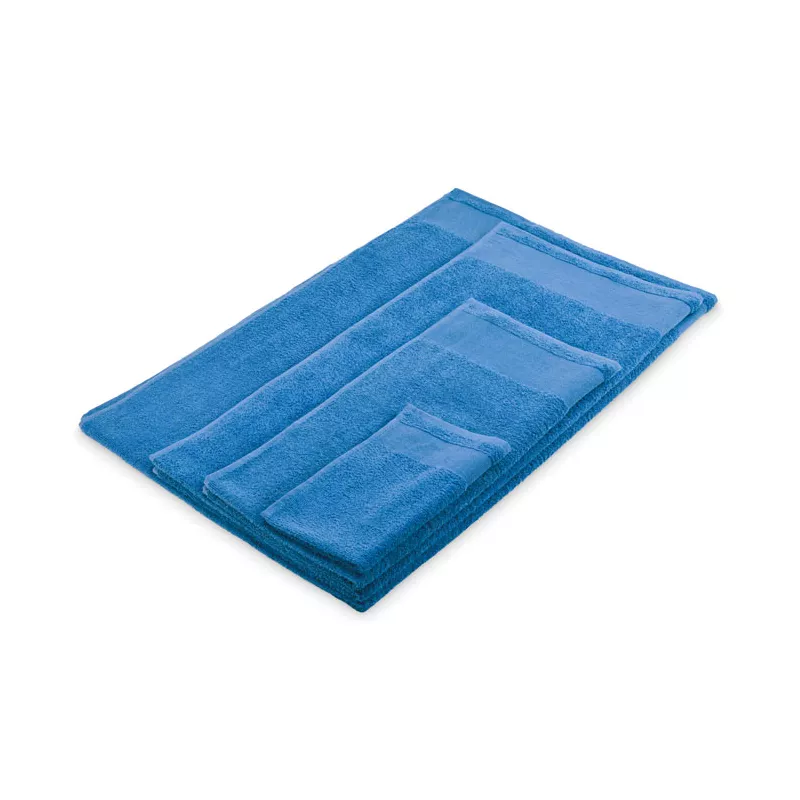 Ręcznik do rąk bawełniany 380 g/m² 50x100 cm ISLAND 50 - Niebieski (MO2765-37)