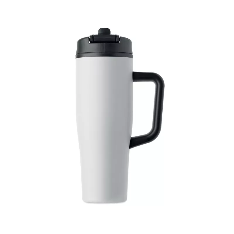 Kubek termiczny ze stali z recyklingu 900 ml ATLANTA - Bialy (MO3213-06)