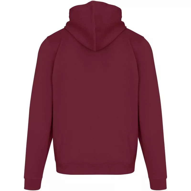 Jasper bluza unisex z kapturem z materiału organicznego pochodzącego z recyklingu z certyfikatem OCS, o gramaturze 280 g/m² - Głęboki bordowy (39666-DPBURGUN)