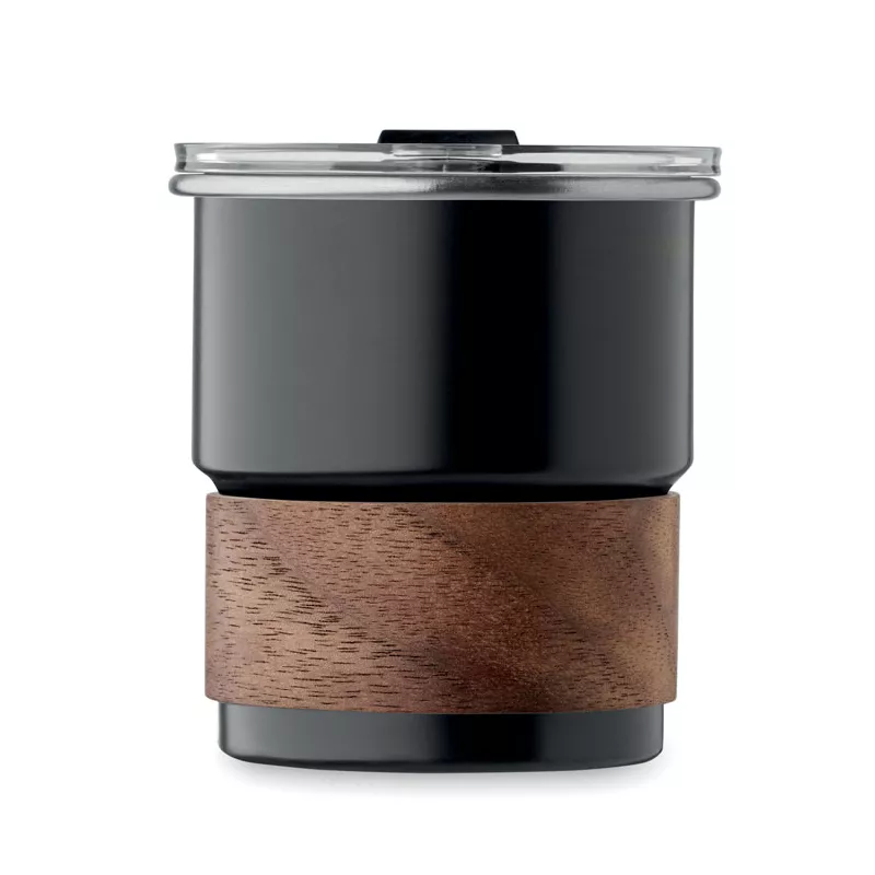 Kubek stalowy ze słomką 260 ml MATE - Czarny (MO2423-03)