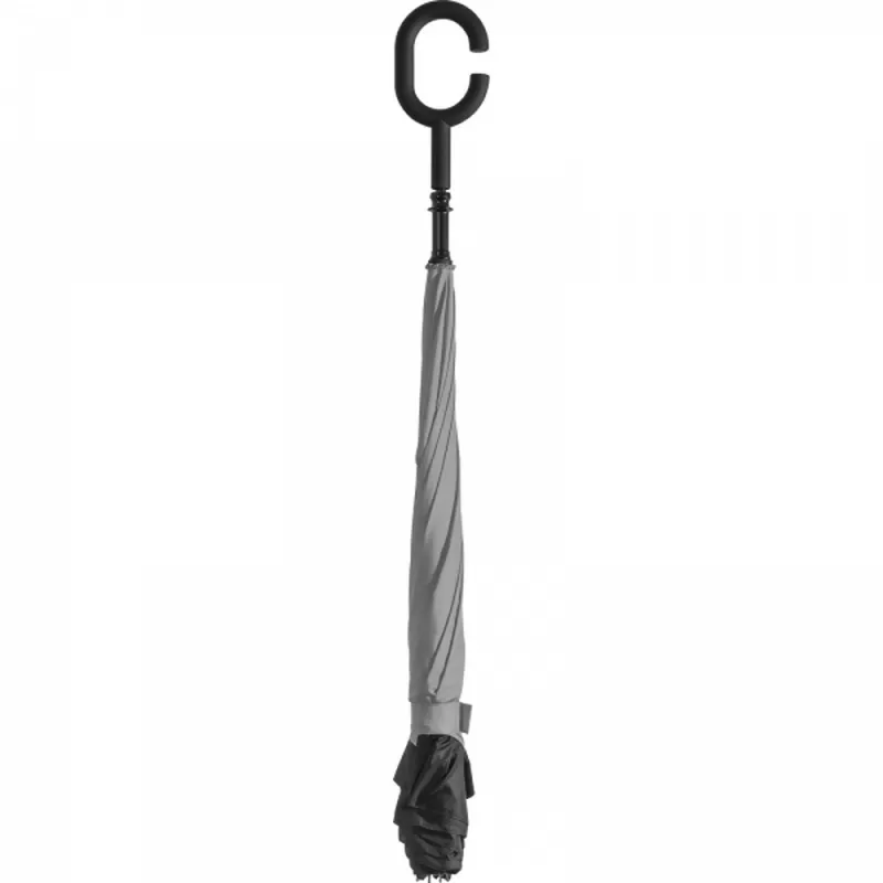 Parasol manualny odwrócony ø120 cm OLIVIA - szary (4047607)