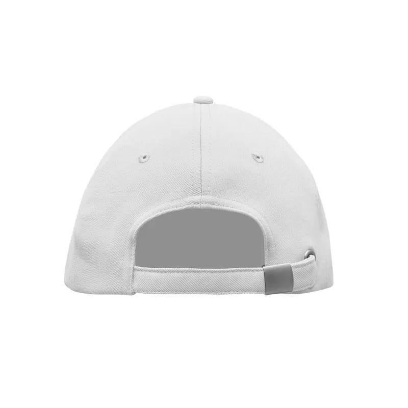 Czapka z daszkiem 5-panelowa RPET 210 g/m² SENGA - Bialy (MO6831-06)