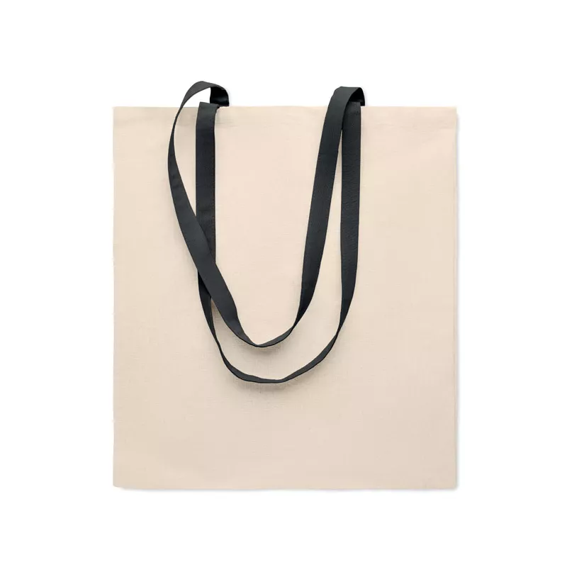 Torba bawełniana na zakupy 140 g/m² ZEVRA - Czarny (MO6437-03)