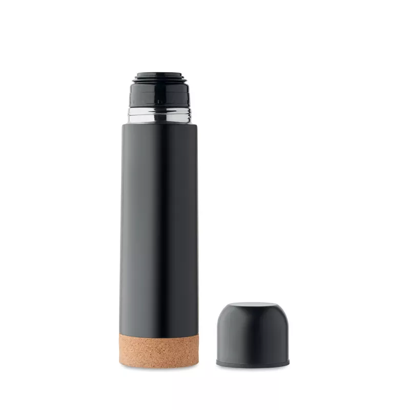 Termos ze stali z recyklingu 500 ml AVENTUR - Czarny (MO2228-03)