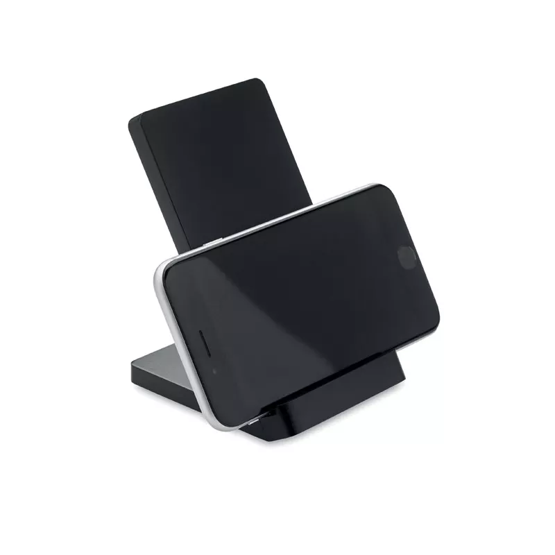 Ładowarka ze stojakiem 15W WIRESTAND - Czarny (MO9692-03)