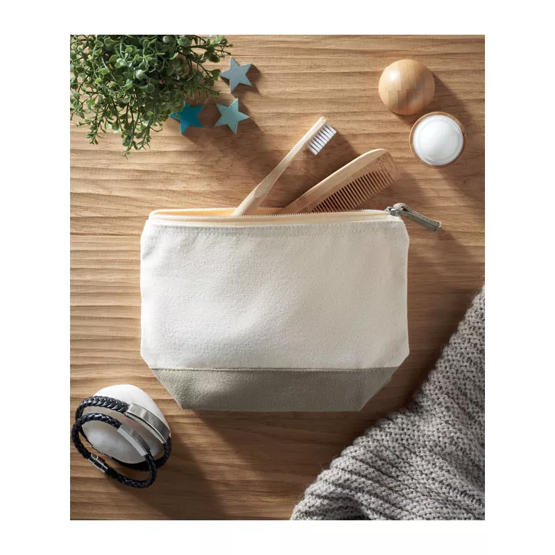 Kosmetyczka bawełniana 340 g/m² KLEUREN - Szary (MO9815-07)
