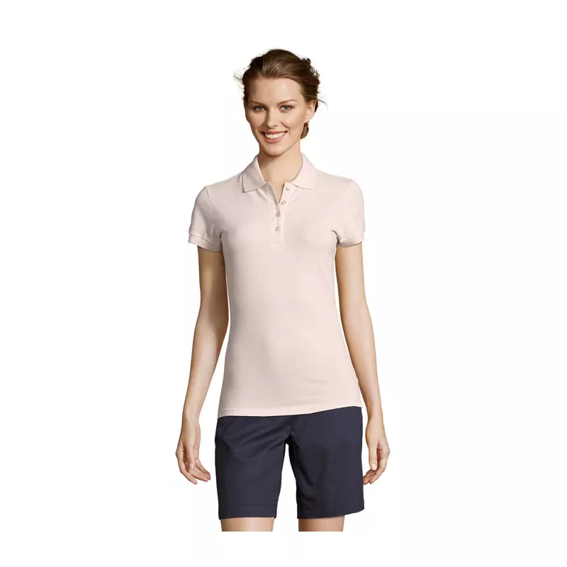 Koszulka polo damska piqué 210 g/m² Sol's PEOPLE - Pale Pink (S11310-PP)