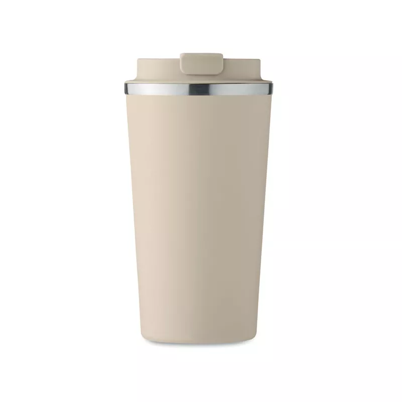 Kubek termiczny ze stali z recyklingu 510 ml BRACE + - Bezowy (MO6579-13)