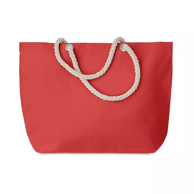 Torba plażowa bawełniana 220 g/m² MENORCA - Czerwony (MO9813-05)