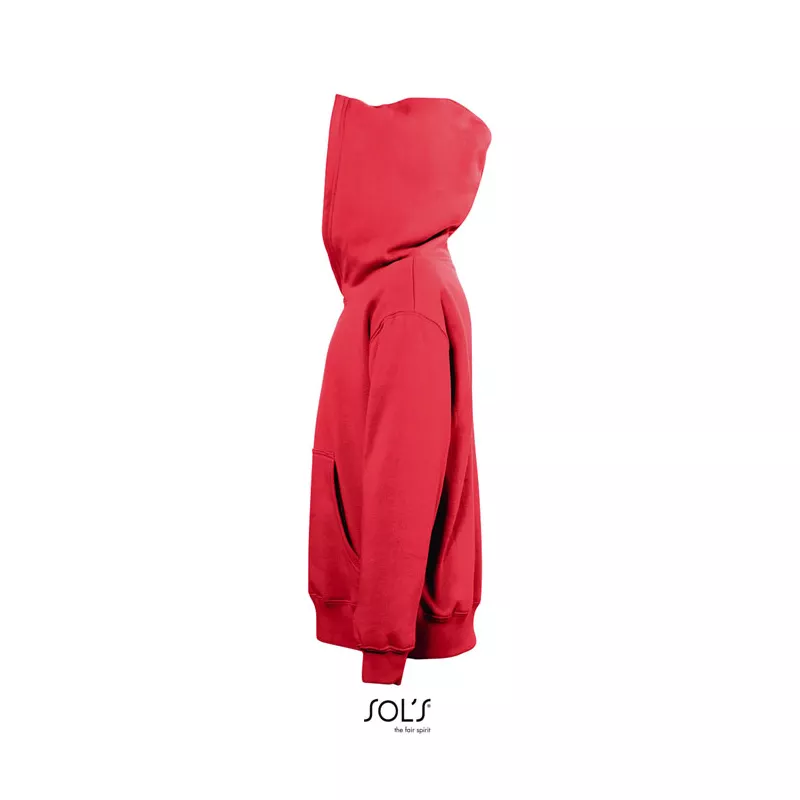 Bluza dziecięca z kapturem 280 g/m² Sol's SLAM KIDS - Czerwony (S13255-RD)