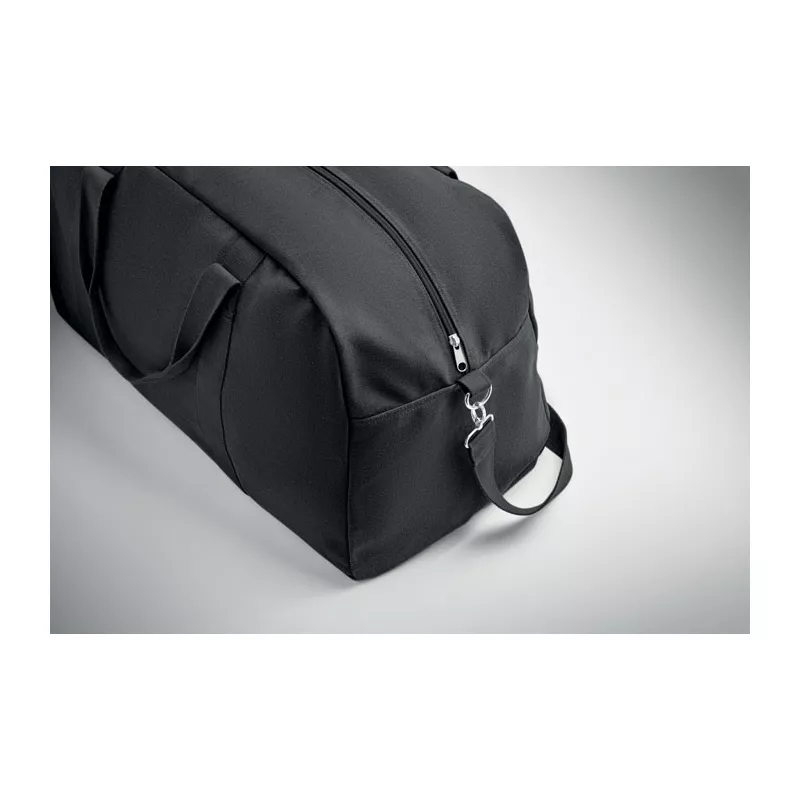 Torba podróżna z recyklingu 450 g/m² DUFFAS COLOUR - Czarny (MO2508-03)