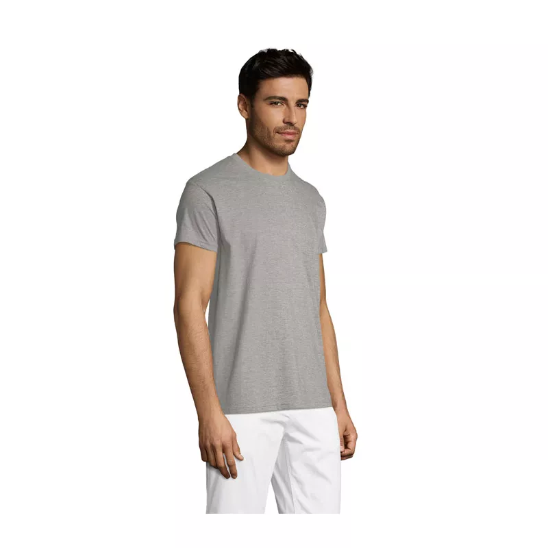 Koszulka unisex bawełniana 150 g/m² Sol's REGENT - Szary Melanż (S11380-GM)