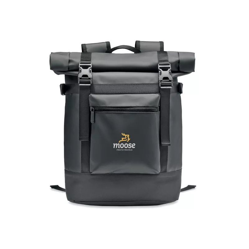 Plecak rolltop z tarpauliny JAYA BAG - Czarny (MO6939-03)