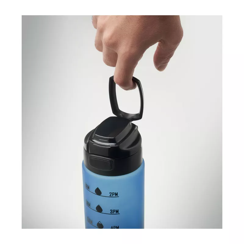 Butelka sportowa z RPET 1000 ml LEVEL - Niebieski (MO2409-04)