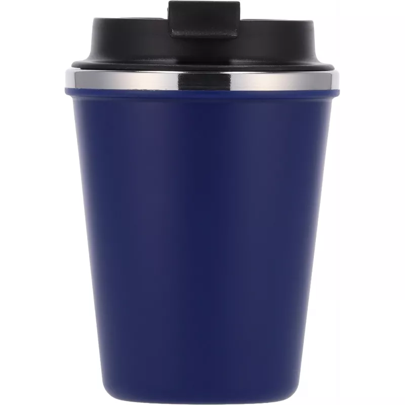 Kubek termiczny 350 ml z powłoką z recyklingu METODY - granatowy (8496244)
