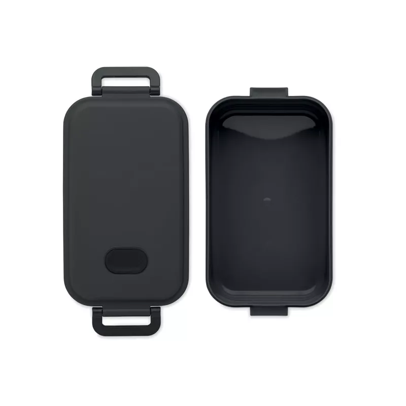 Lunchbox z PP z zaworem i klamrami 800 ml INDUS - Czarny (MO6855-03)