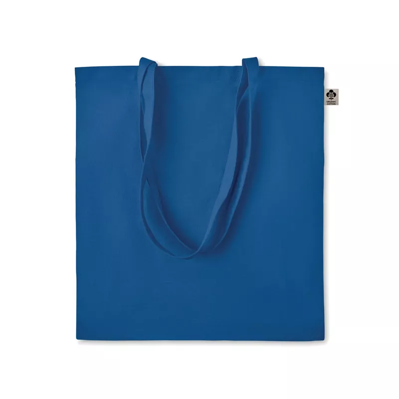 Torba z bawełny organicznej 140 g/m² ZIMDE COLOUR - Niebieski (MO6189-37)