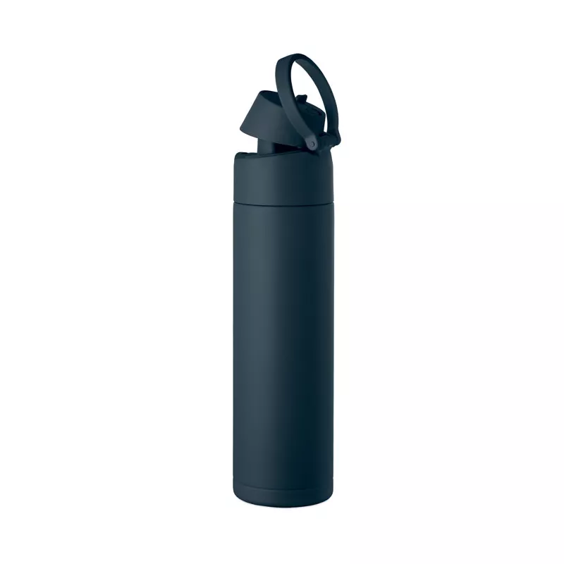 Butelka termiczna ze słomką 2 w 1 500 ml TOIEN TWO - Francuski Granat (MO2988-85)