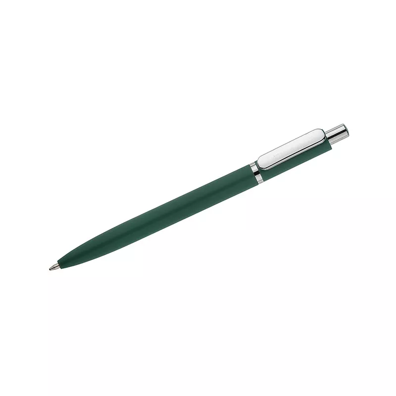 Długopis metalowy z powłoką typu soft touch ELMO - zielony (19084-05)