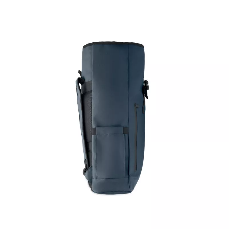 Plecak rolltop na laptop RPET 600D BANGKOK ROLL - Niebieski (MO2643-04)
