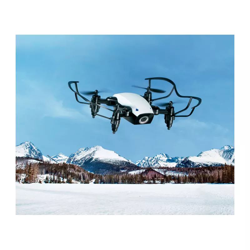 Dron składany z kamerą Wi-Fi DRONIE - Bialy (MO9379-06)